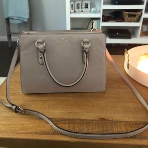 Cream/blush Kate Spade bag